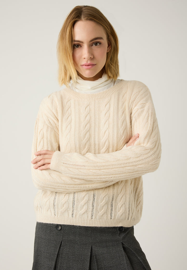 Pullover with Structure, powder creme melange 0038 Bild 3