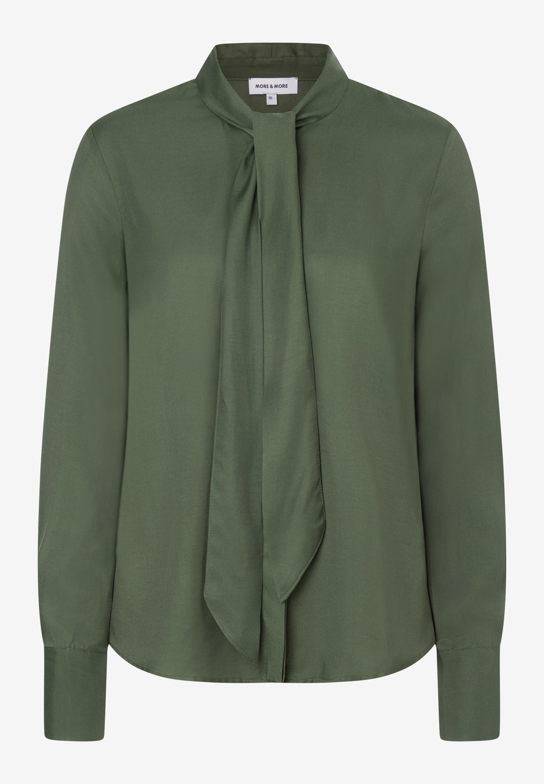 Pussycat Bow Blouse, forest green 0689 Bild 1
