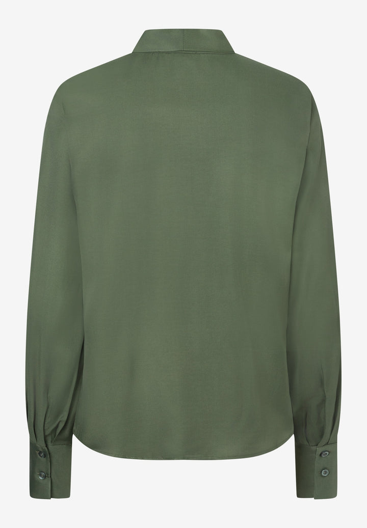Pussycat Bow Blouse, forest green 0689 Bild 2