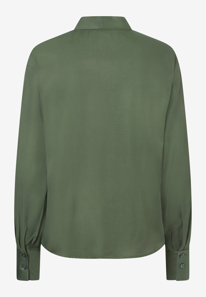 Pussycat Bow Blouse, forest green 0689 Bild 2