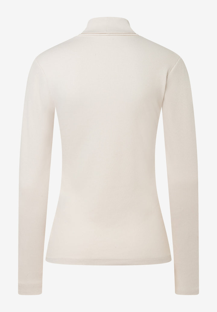Rollneck Shirt in Rip Jersey, powder cream 0031 Bild 2