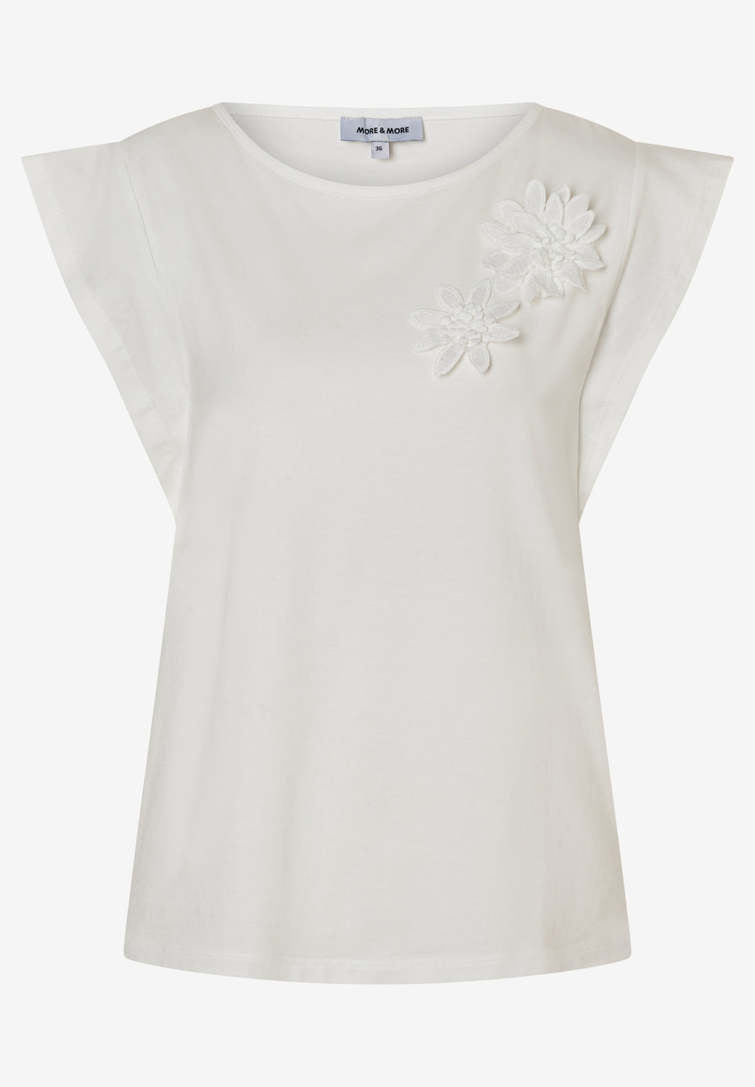 Shirt with Flowers, off white 0041 Bild 1
