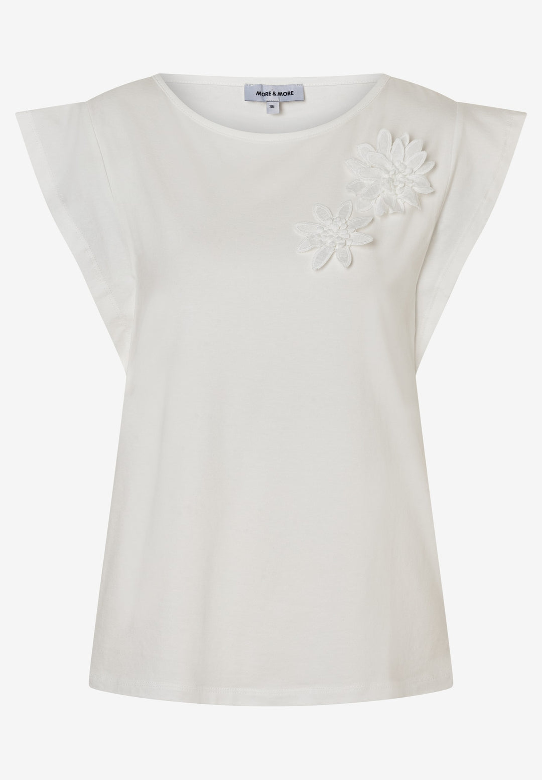Shirt with Flowers, off white 0041 Bild 1