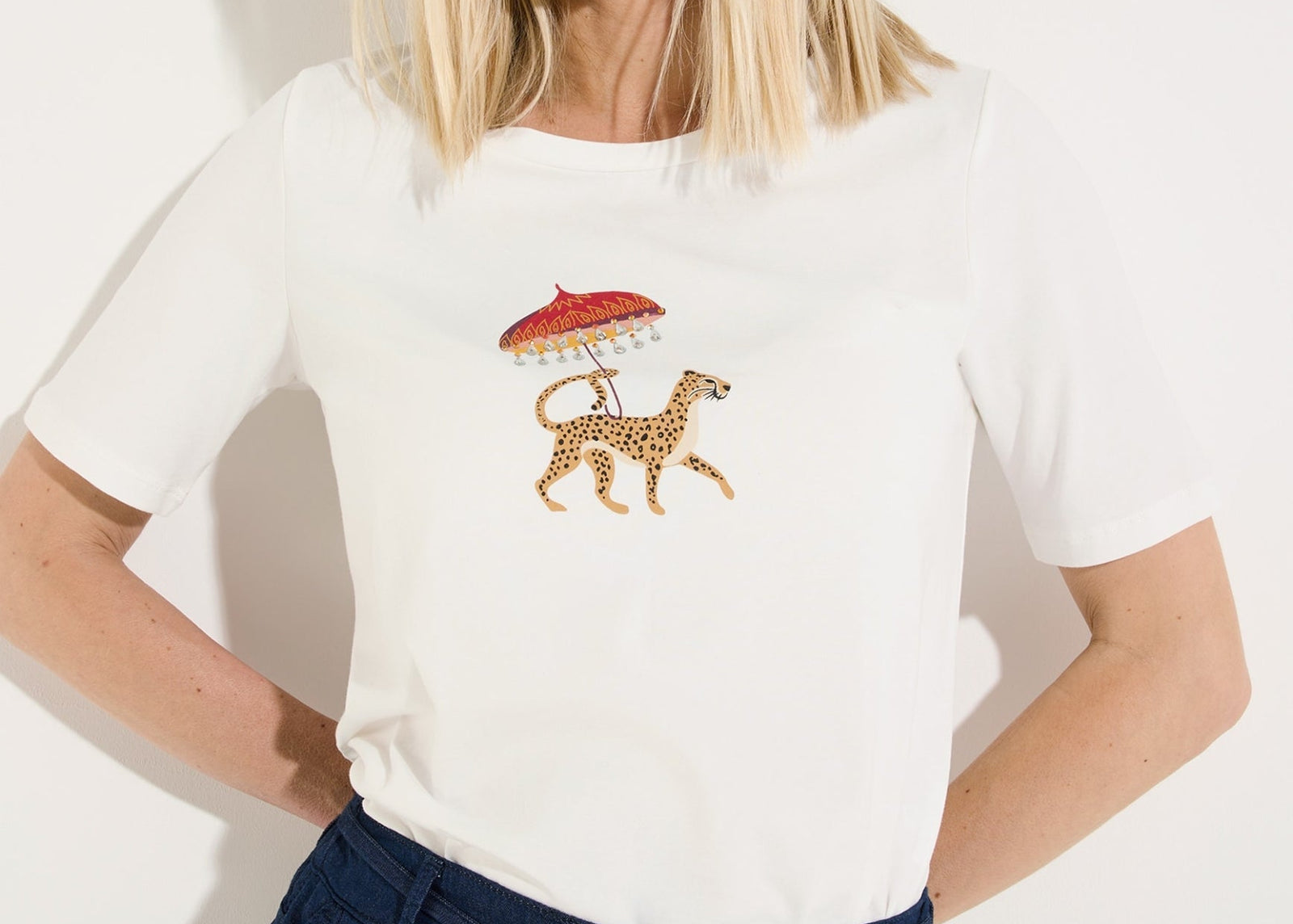 Shirt with Funny Motive, off white 0041 Bild 3