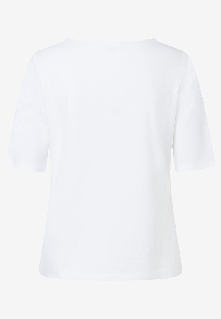 Shirt with Placement Print, white 0010 Bild 2