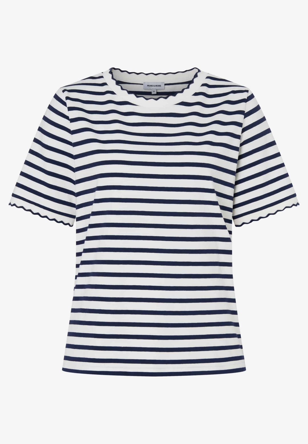 Shirt with Weavy Rip-Tape, jersey stripe classic blue offwhite 2041 Bild 1
