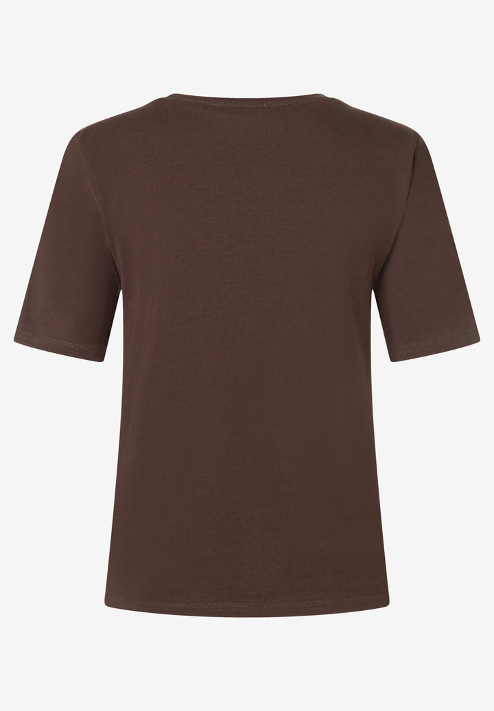 Shirt with Wording Print, espresso brown 0279 Bild 2