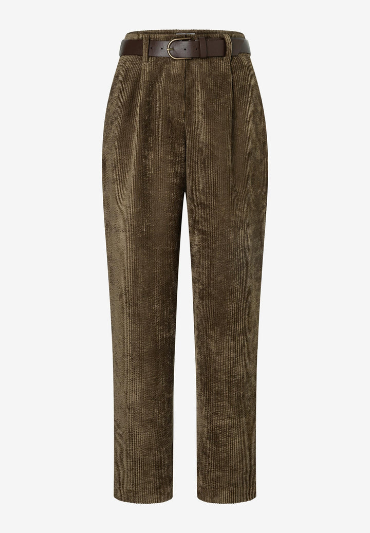 Soft Corduroy Barrel Leg Pants, modern green 0642 Bild 1
