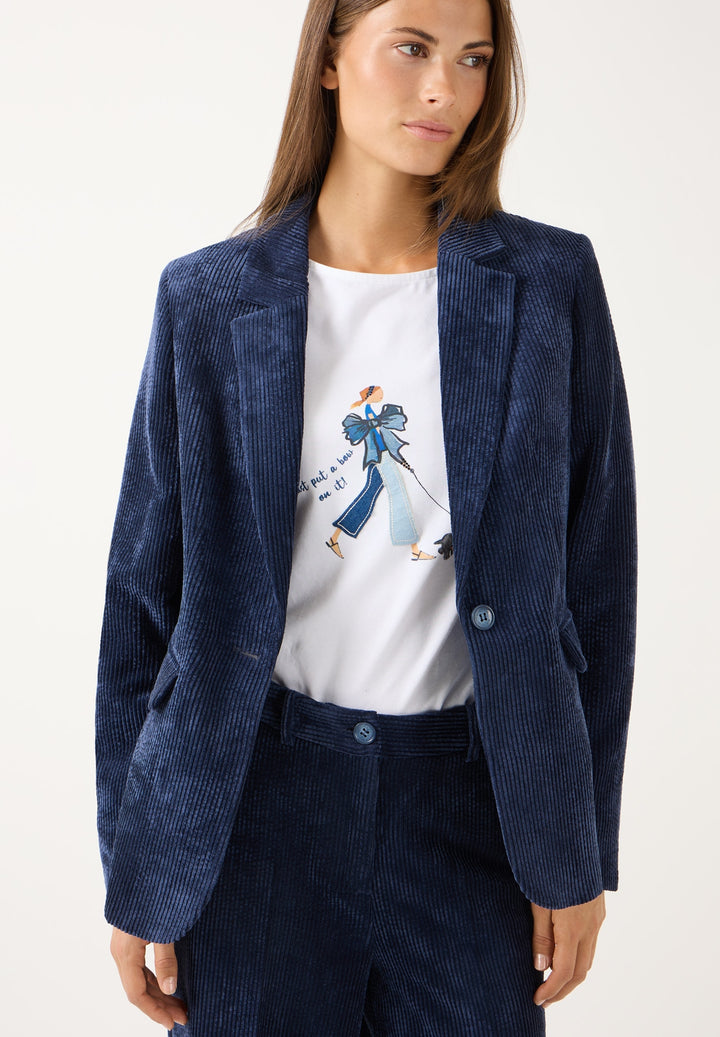 Soft Corduroy Blazer, classic blue 0373 Bild 3