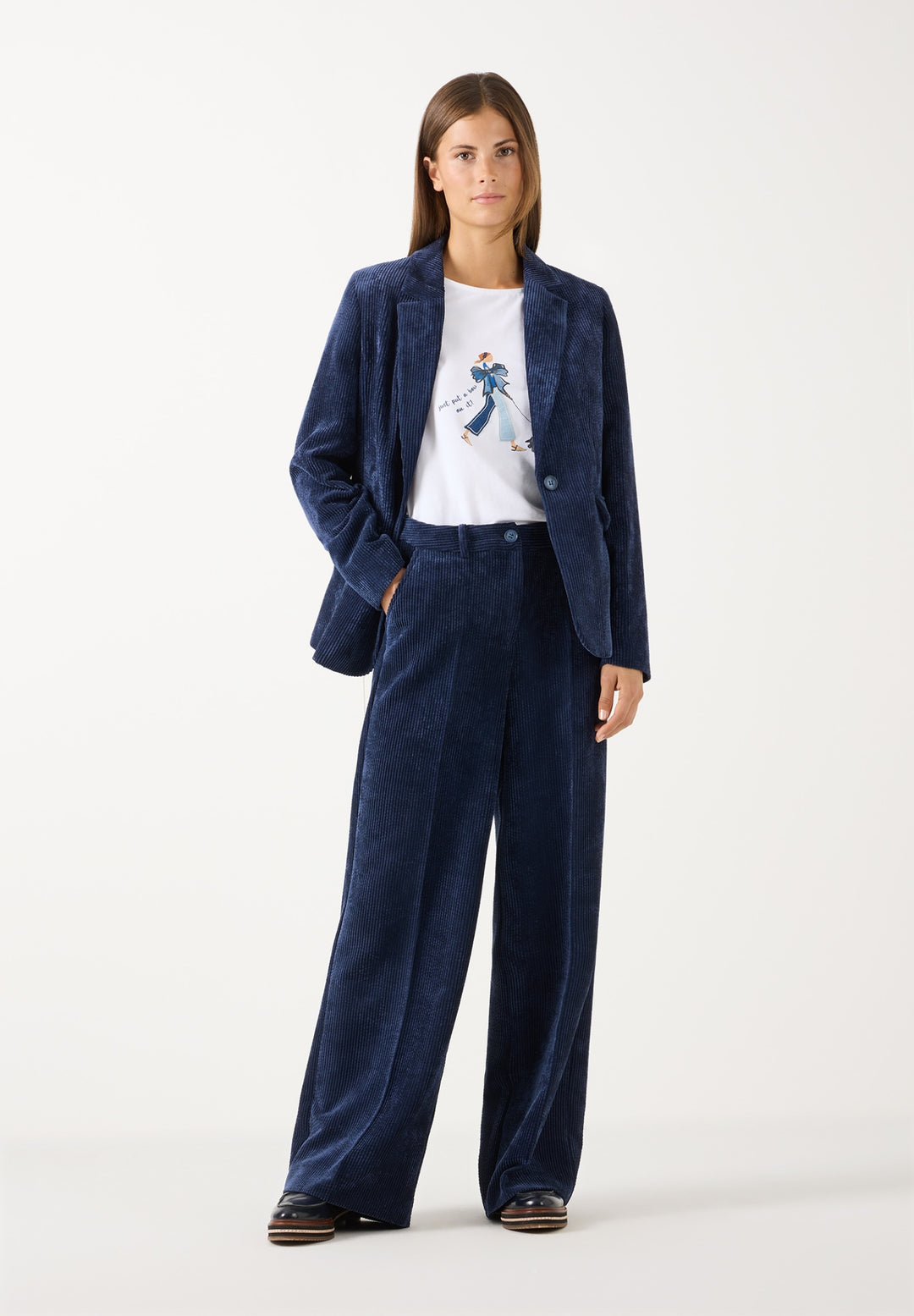 Soft Corduroy Blazer, classic blue 0373 Bild 4