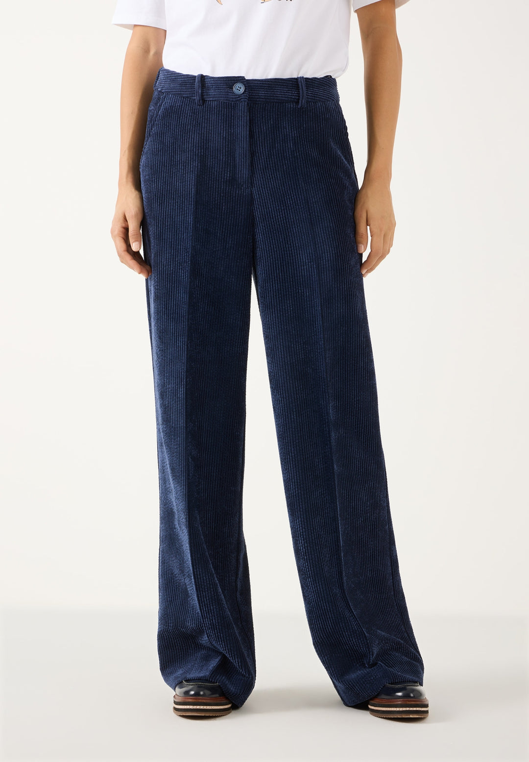 Soft Corduroy Wide Leg Pants, classic blue 0373 Bild 3