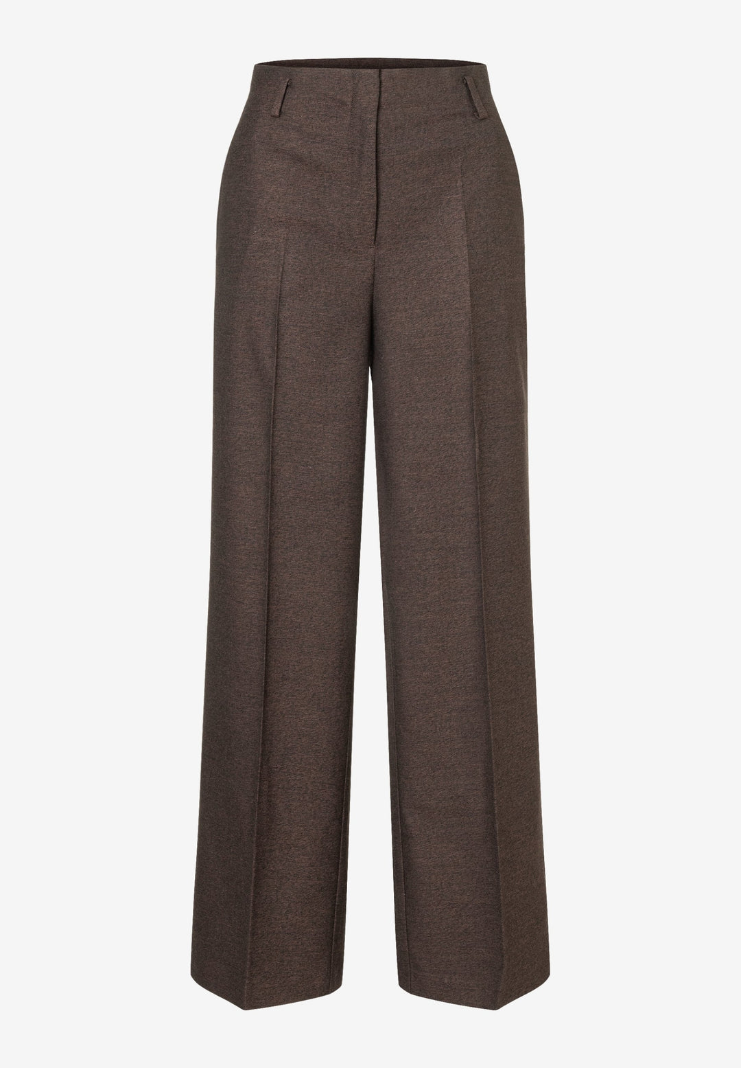 Soft Melange Wide Leg Pants, dark espresso melange 2279 Bild 1