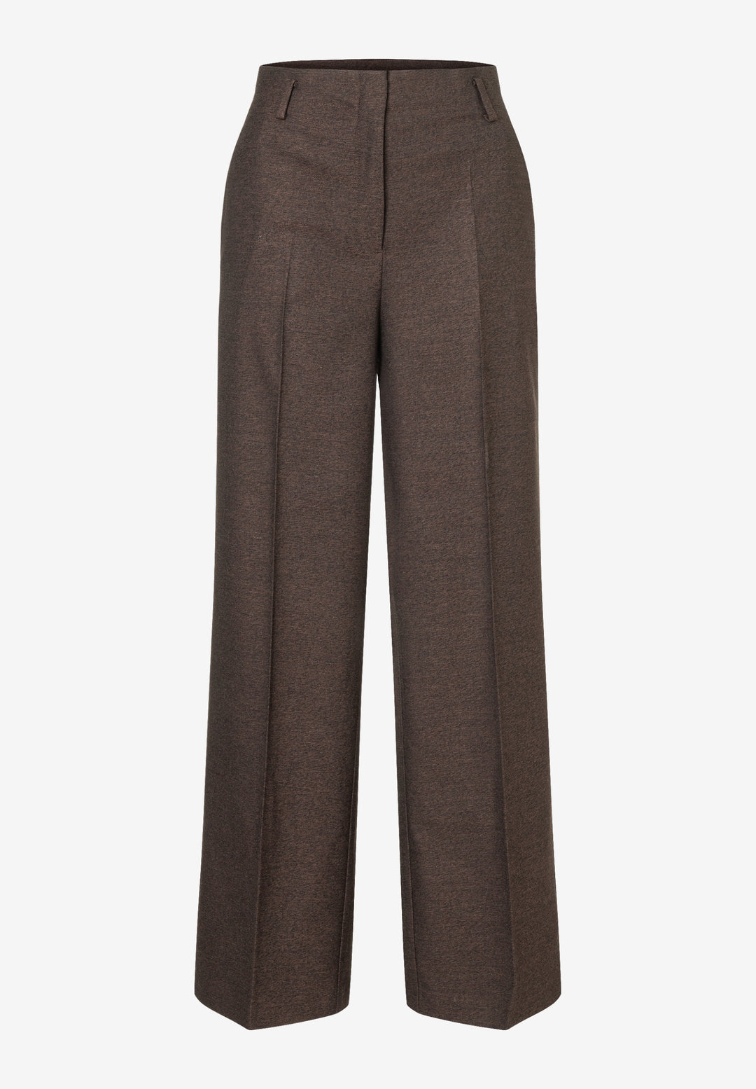 Soft Melange Wide Leg Pants, dark espresso melange 2279 Bild 1