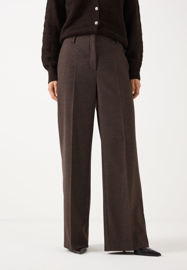Soft Melange Wide Leg Pants, dark espresso melange 2279 Bild 2