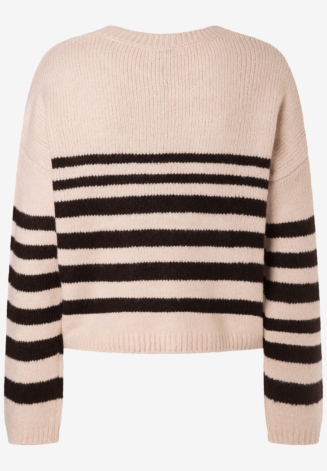 Striped Pullover with Artwork, knit stripes espresso brown powder 2031 Bild 2