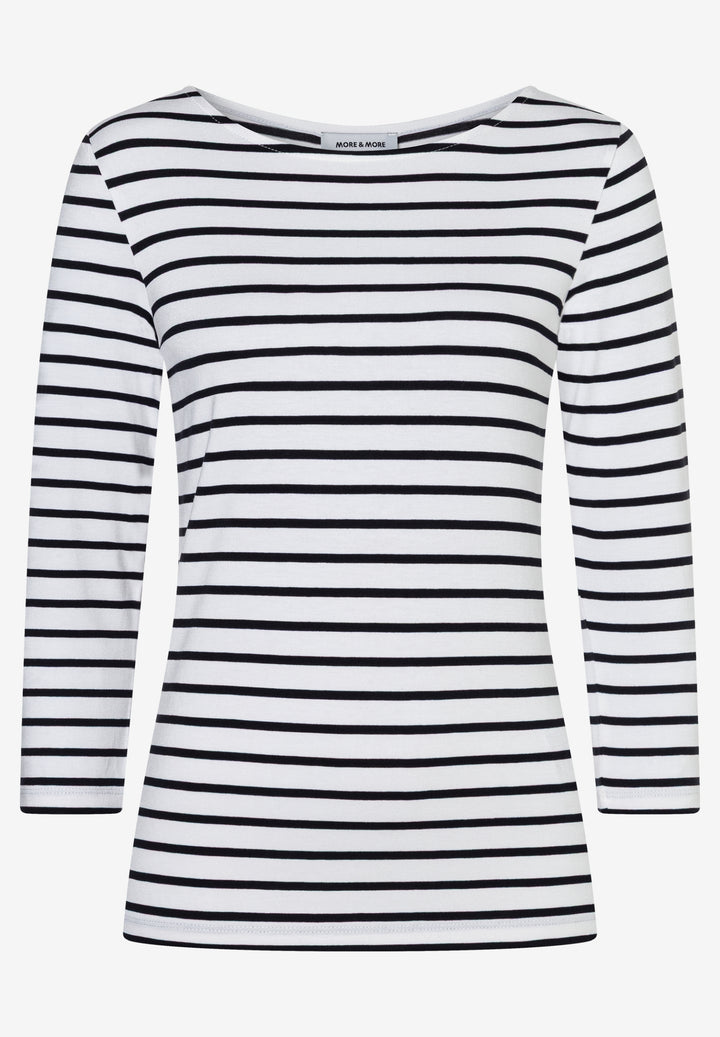 Striped Shirt, 3/4 Sleeve, jersey stripe wide 2010 Bild 1