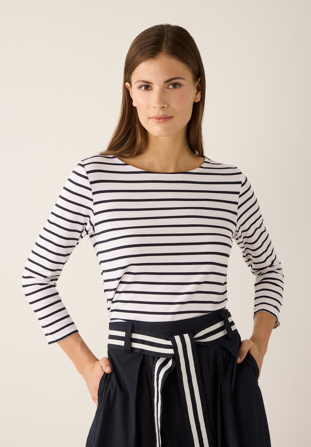 Striped Shirt, 3/4 Sleeve, jersey stripe wide 2010 Bild 7