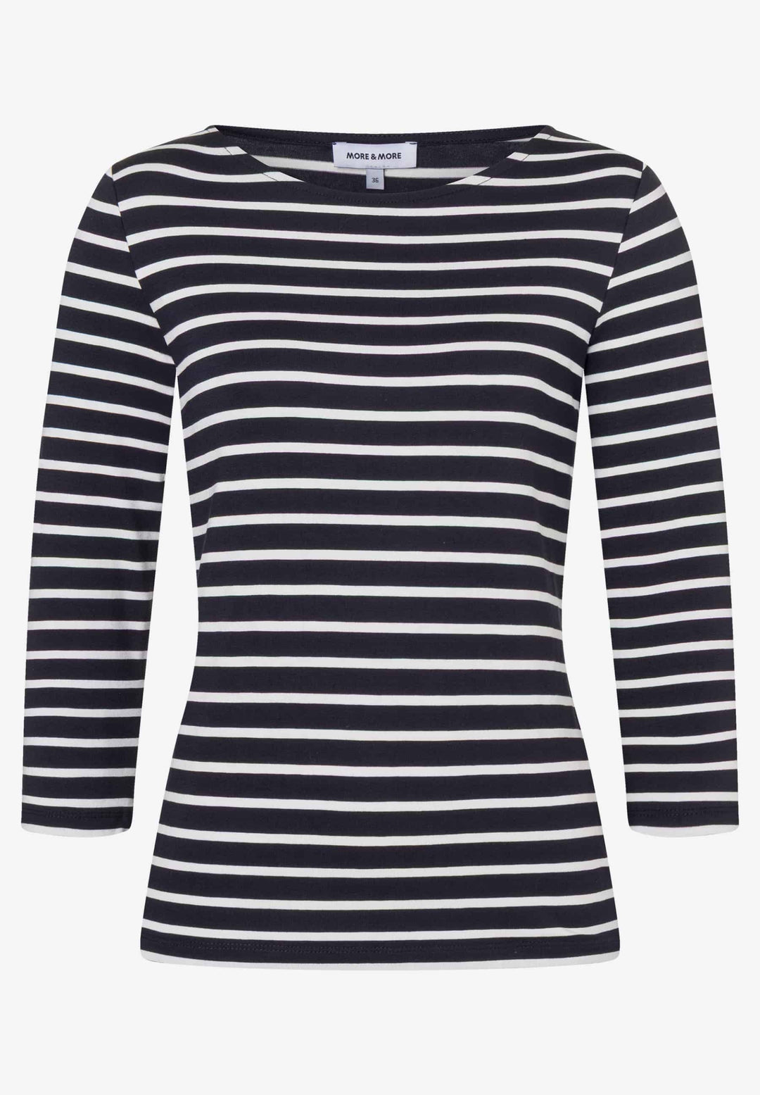 Striped Shirt, 3/4 Sleeve, marine offwhite irregular stripe je 2375 Bild 4
