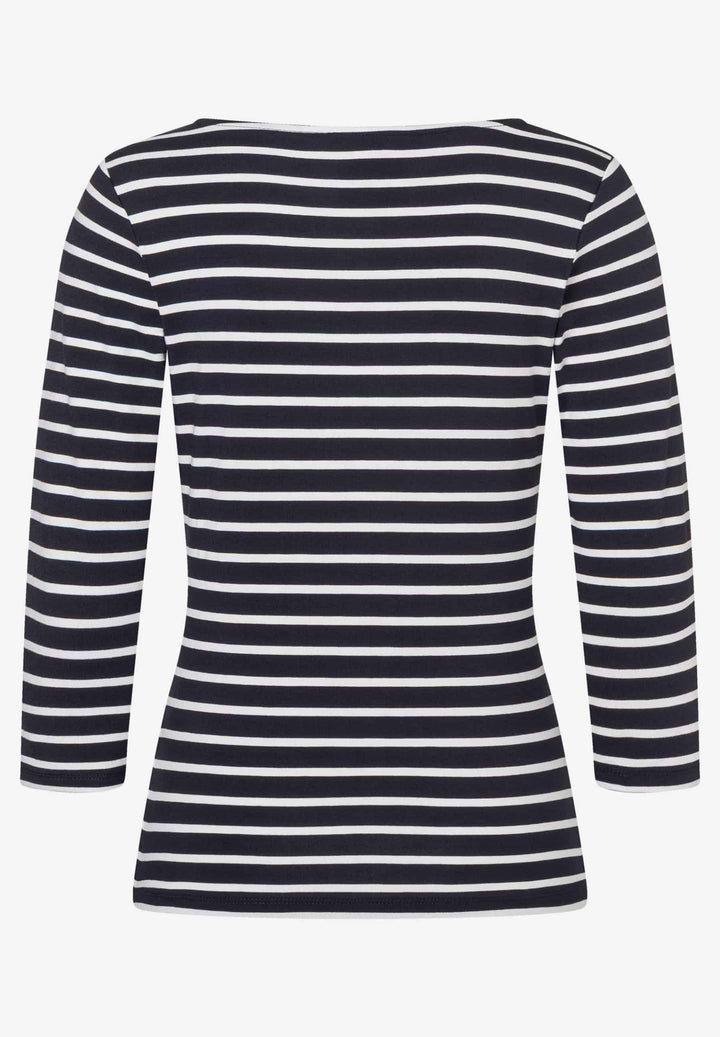 Striped Shirt, 3/4 Sleeve, marine offwhite irregular stripe je 2375 Bild 5