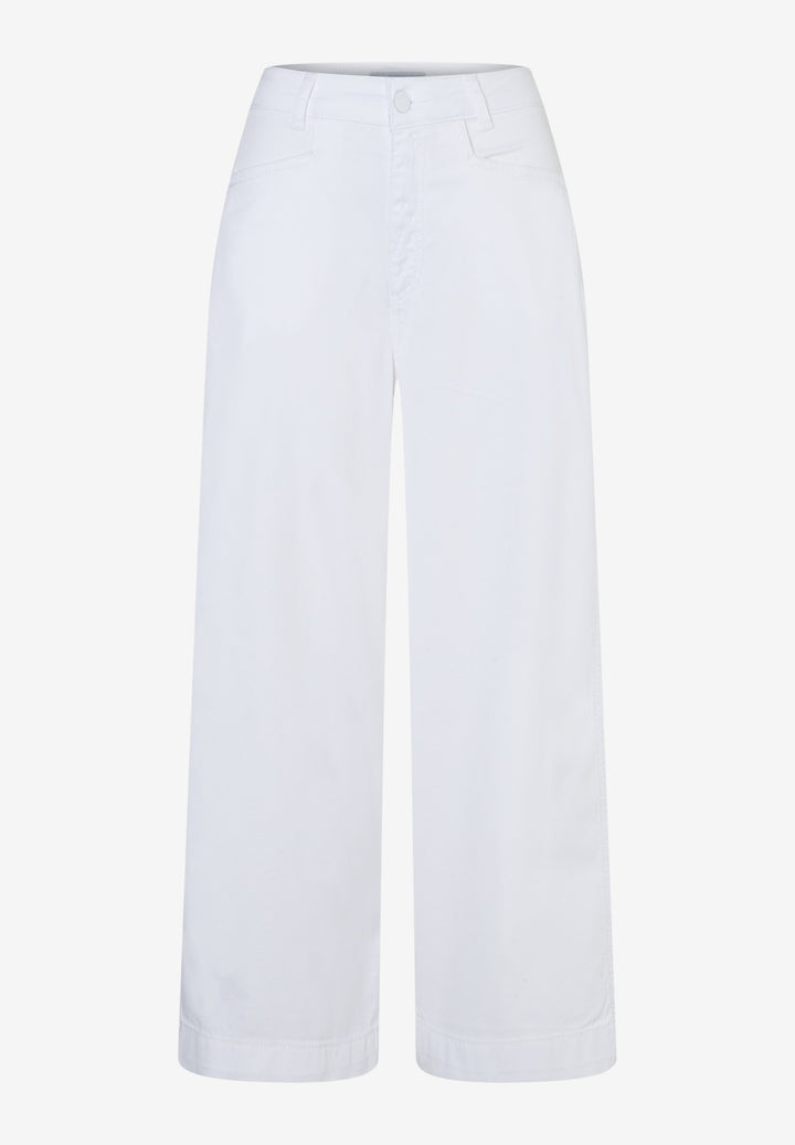 Structured Twill Culotte, white 0010 Bild 1
