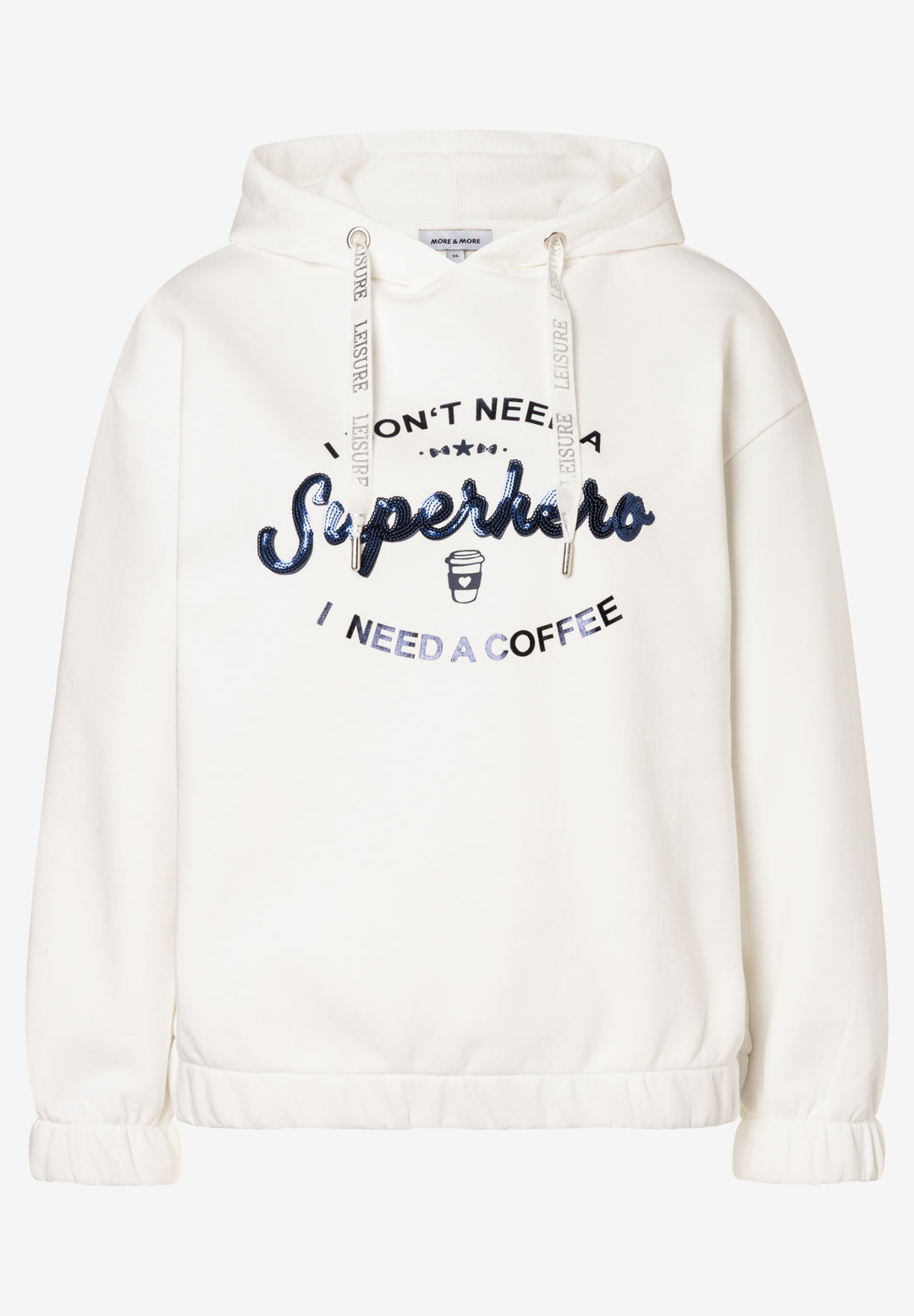 Sweatshirt with Hoody, off white 0041 Bild 1
