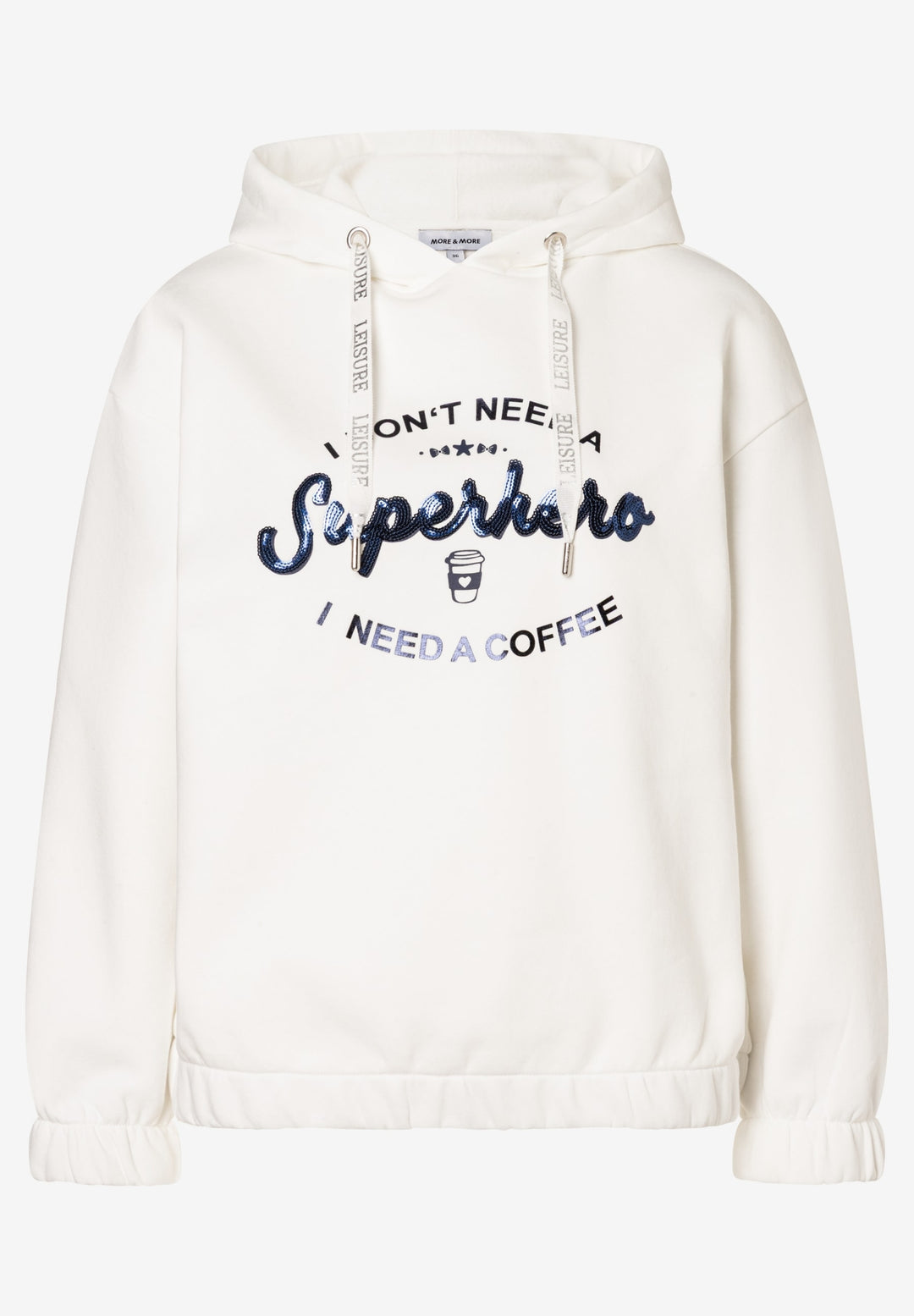 Sweatshirt with Hoody, off white 0041 Bild 1