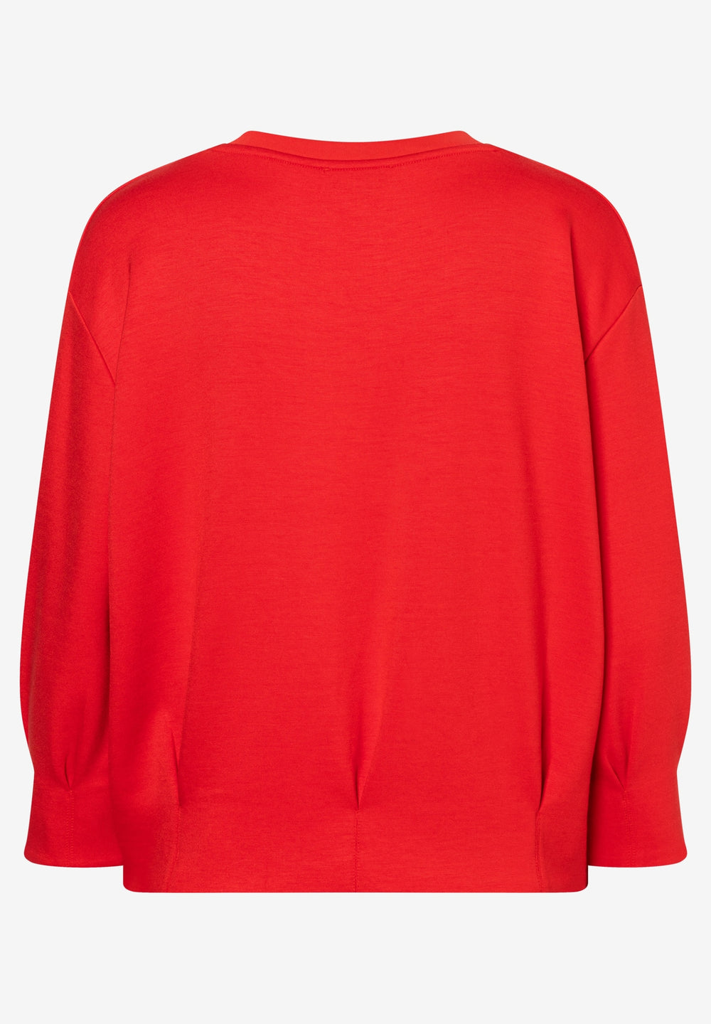 Sweatshirt with Pleat-Details, tulip red 0539 Bild 2