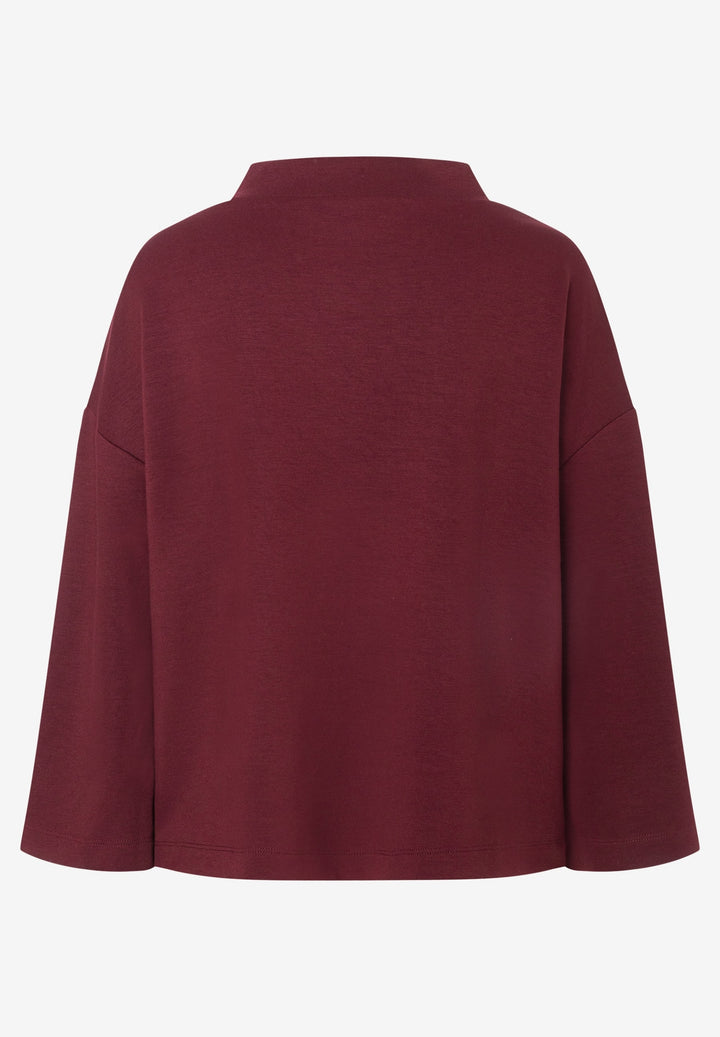 Sweatshirt with Turtleneck, pomegranate red 0561 Bild 2