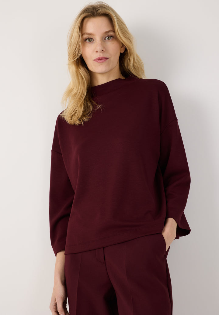 Sweatshirt with Turtleneck, pomegranate red 0561 Bild 3