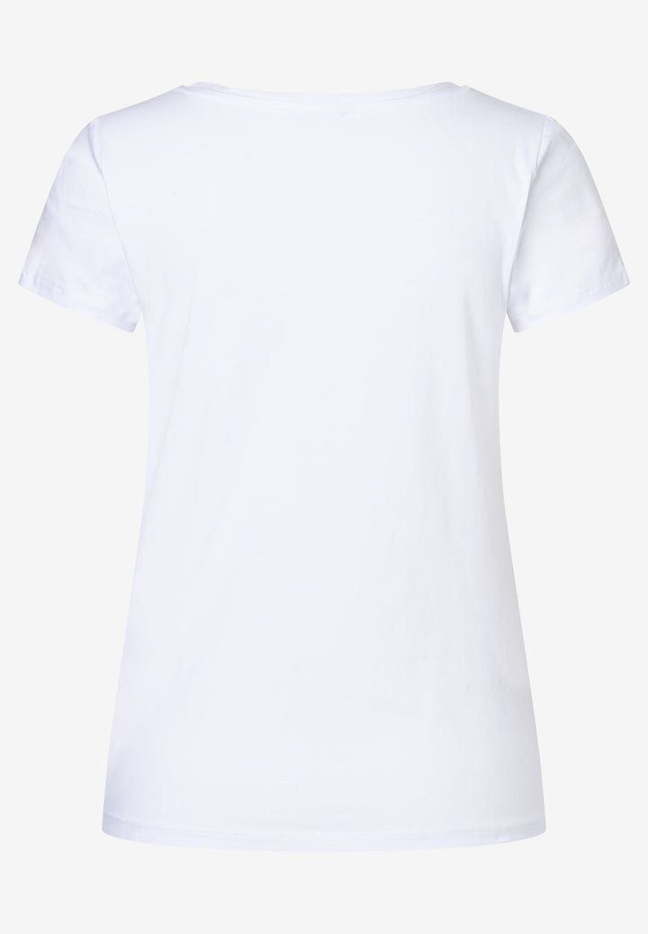 T-Shirt with Placement Print, white 0010 Bild 6