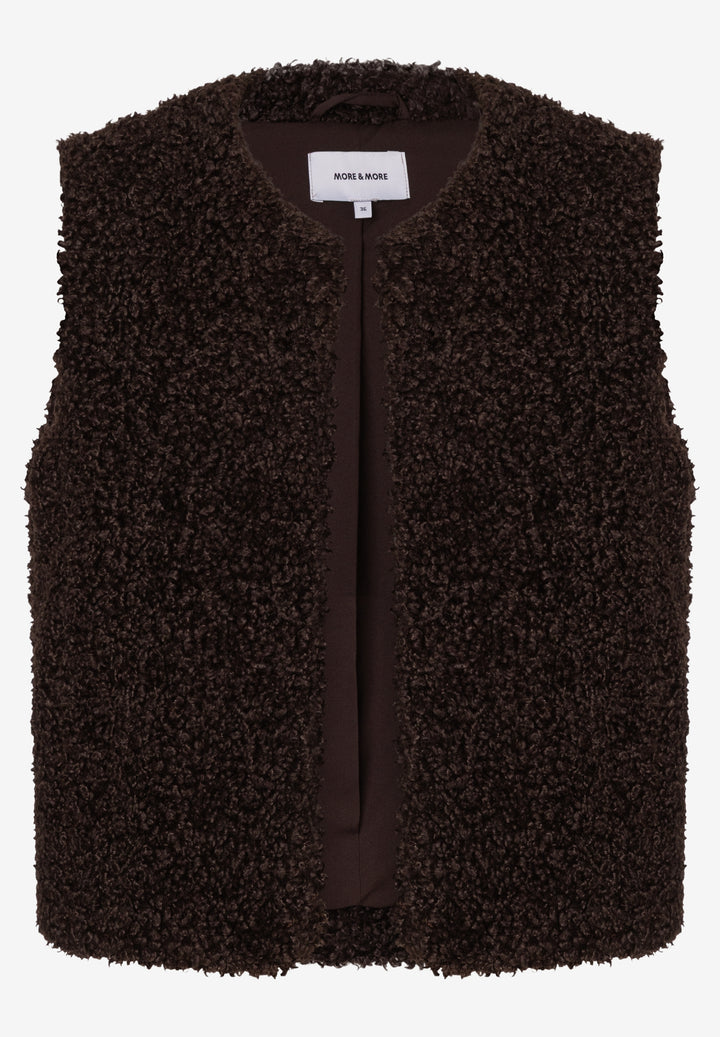 Teddy Fur Vest, espresso brown 0279 Bild 1