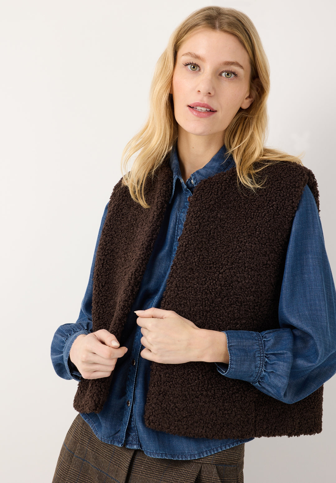 Teddy Fur Vest, espresso brown 0279 Bild 3