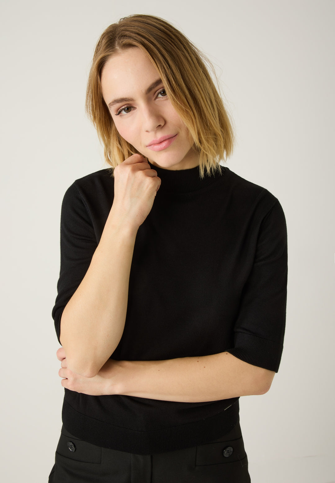 Turtleneck Pullover, black 0790 Bild 3
