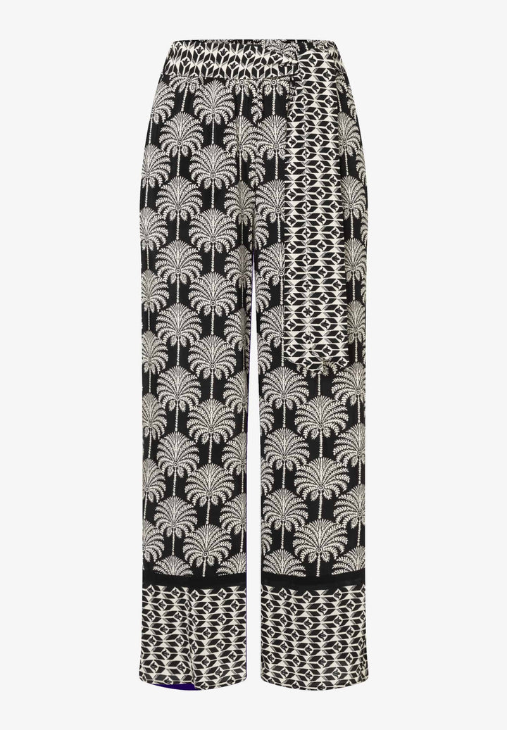 Viscose Print Culotte Pants, twotone palm print 2790 Bild 1