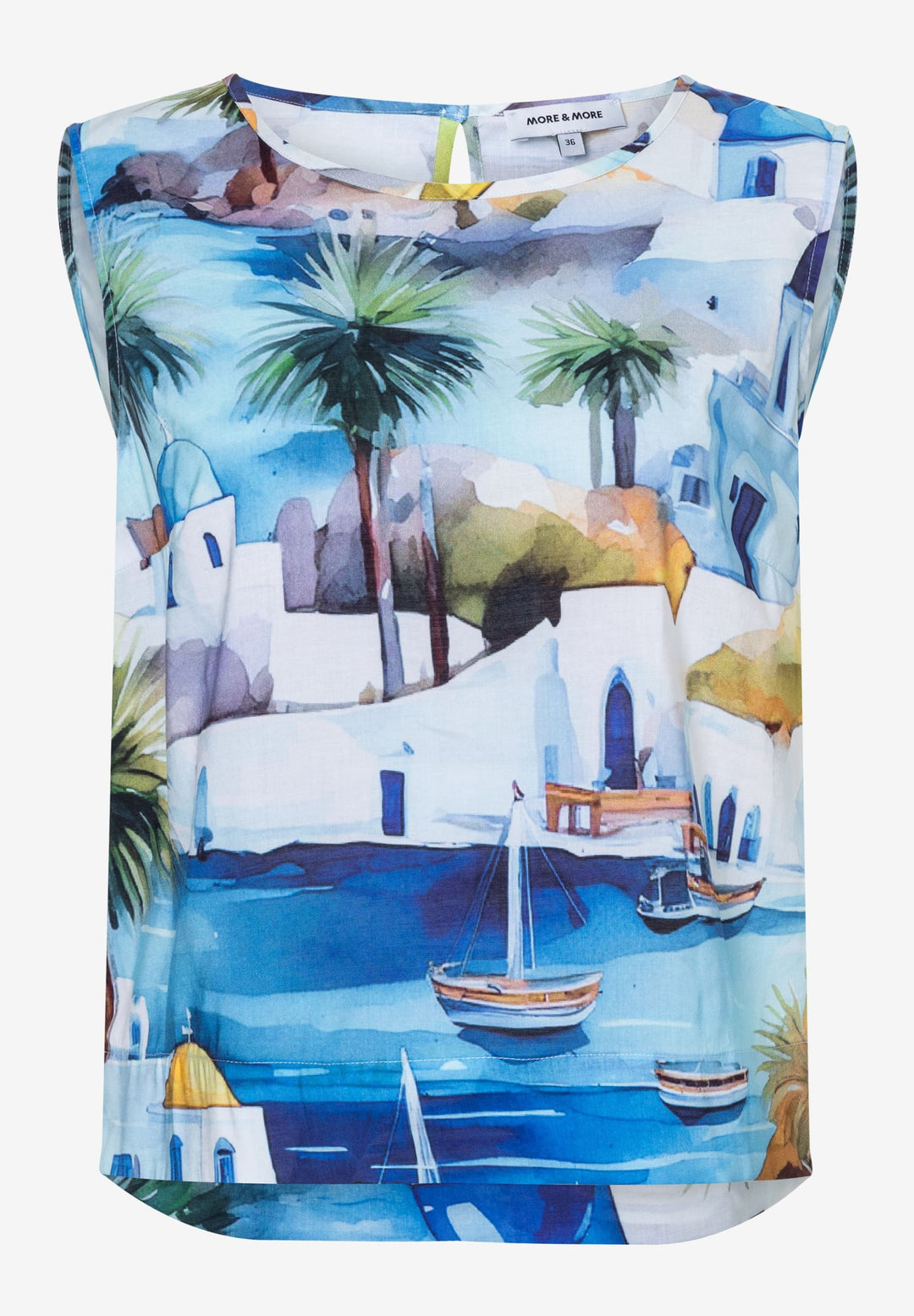 Voile Print Blouse Top, summer print 5323 Bild 1