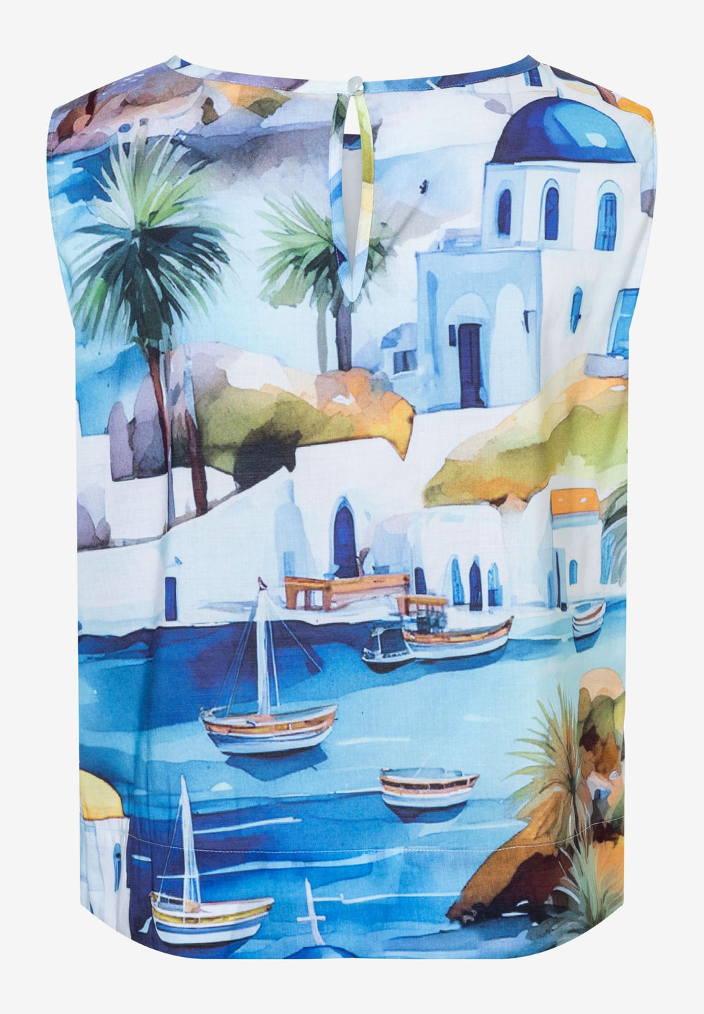 Voile Print Blouse Top, summer print 5323 Bild 2