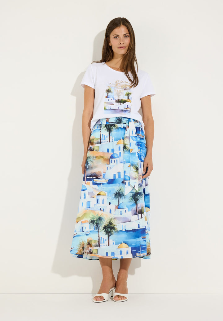 Voile Print Skirt, summer print 5323 Bild 4