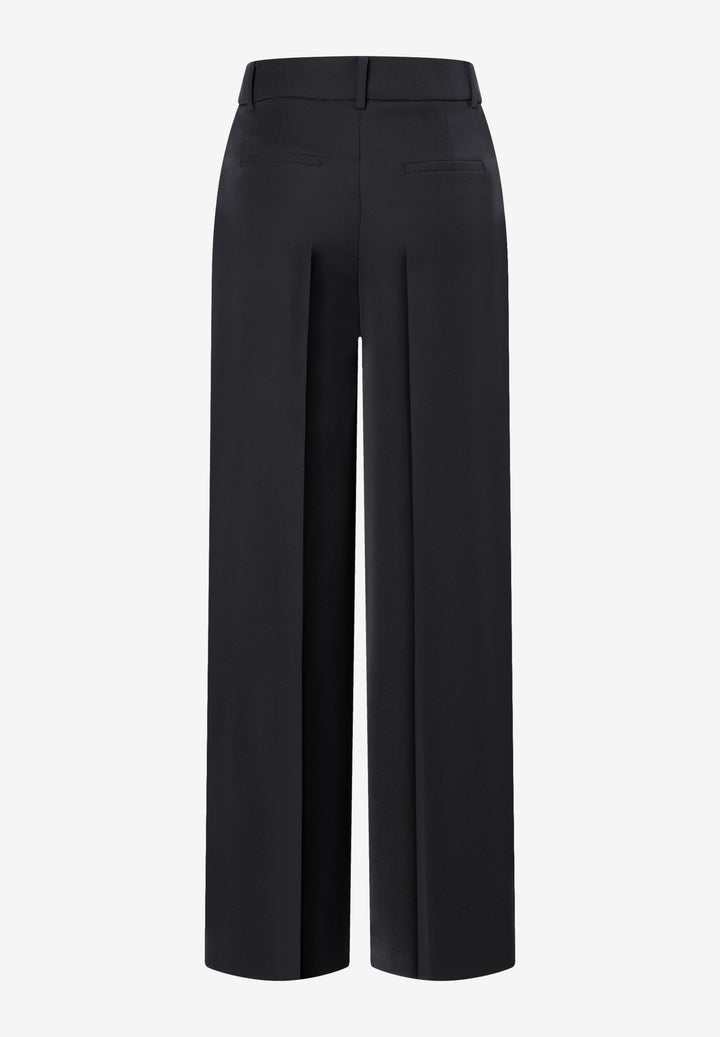 Wide Leg Sateen Pants, black 0790 Bild 2