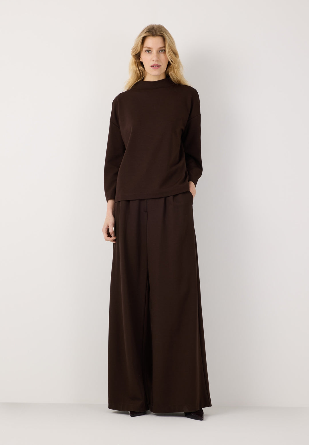 Wide Leg Trousers, espresso brown 0279 Bild 4