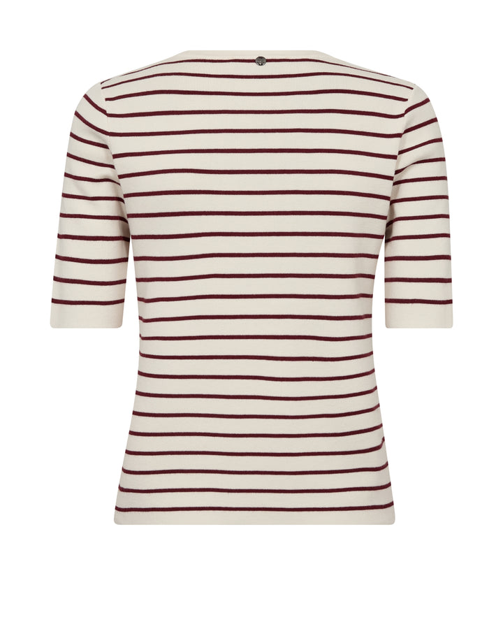 MMAliz Caliz Stripe SS Knit Cabernet Bild 2