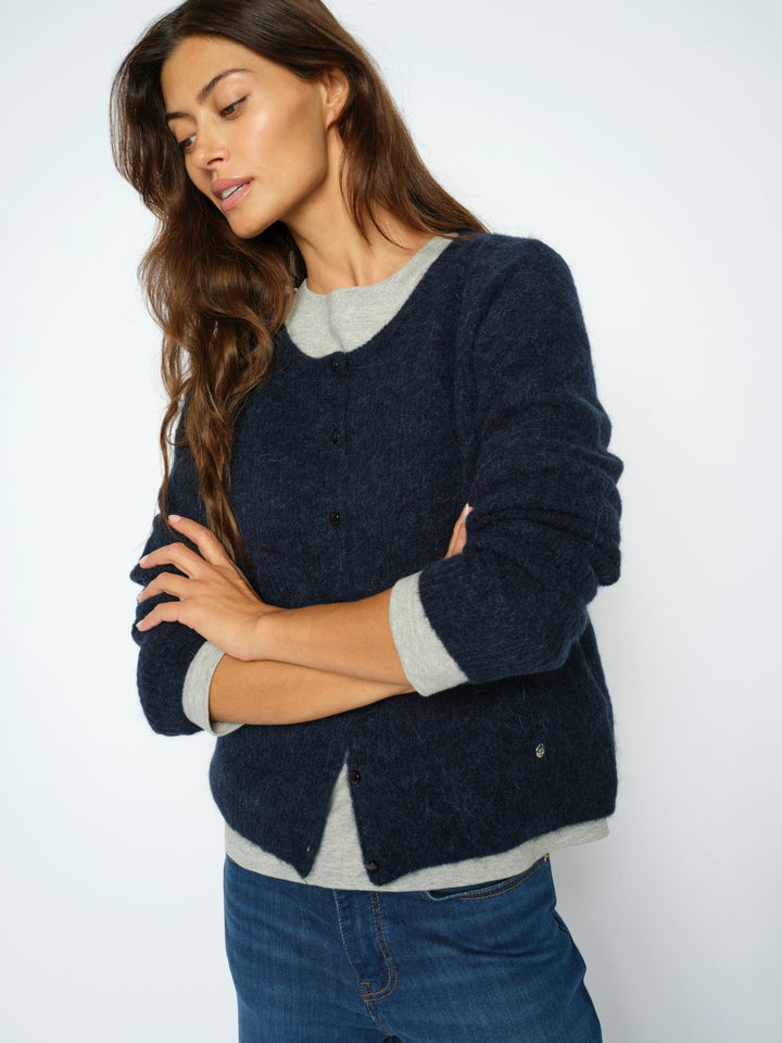 MMAlmine Knit Cardigan Salute Navy Bild 4