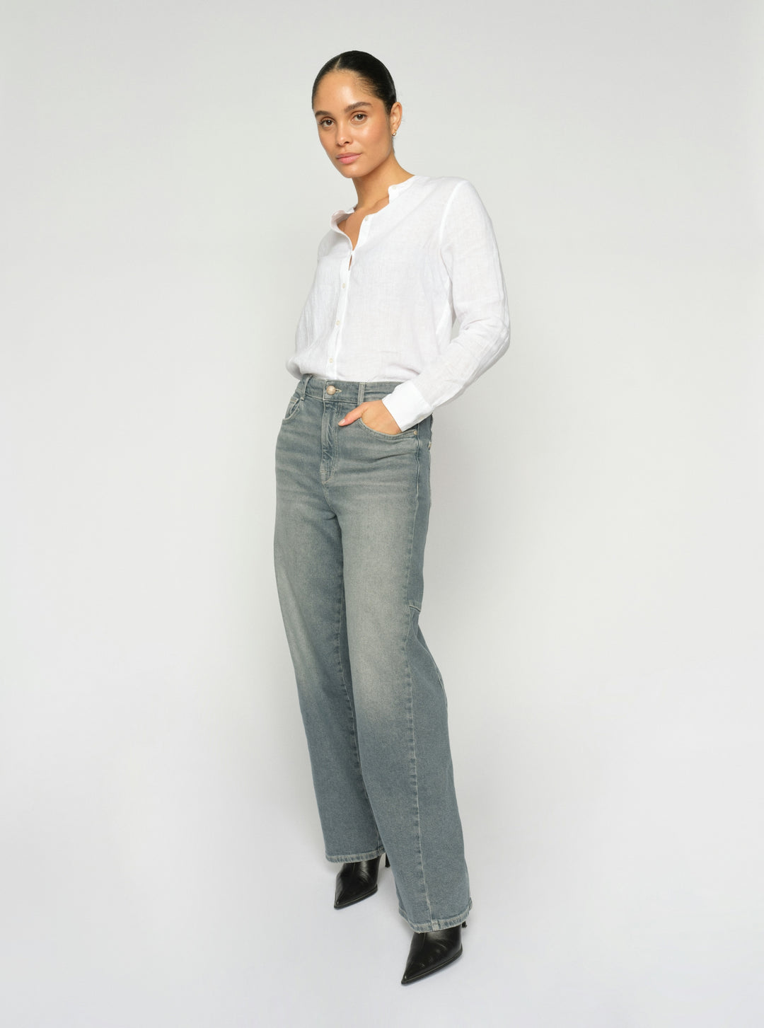 MMArtina Linen Shirt White Bild 5