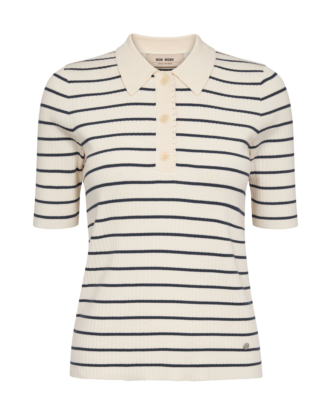 MMCaliz Stripe SS Knit Salute Navy Bild 1