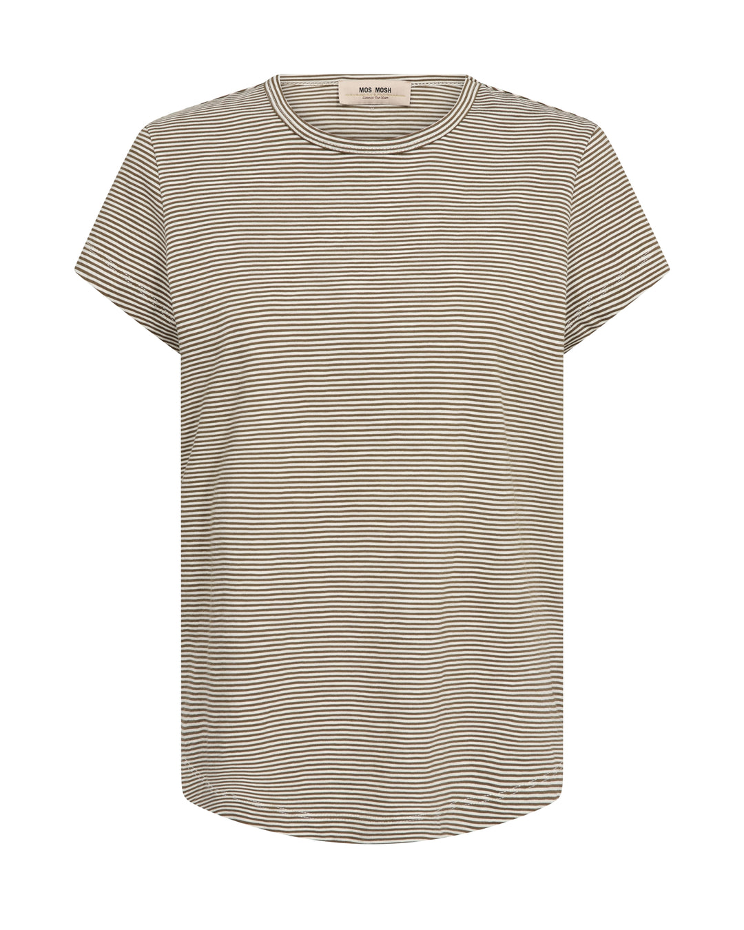 MMCampa O-SS Stripe Tee Burnt Olive Bild 1