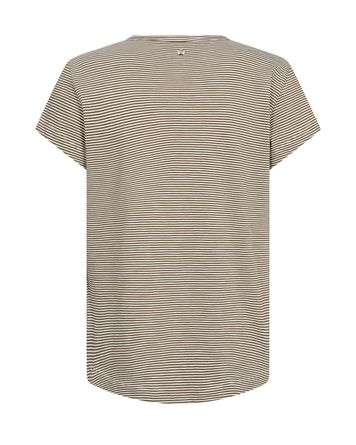MMCampa O-SS Stripe Tee Burnt Olive Bild 2