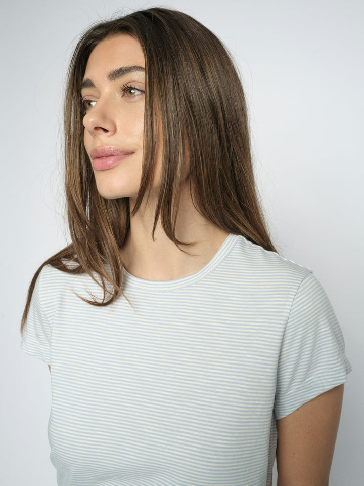 MMCampa O-SS Stripe Tee Skyway Bild 4