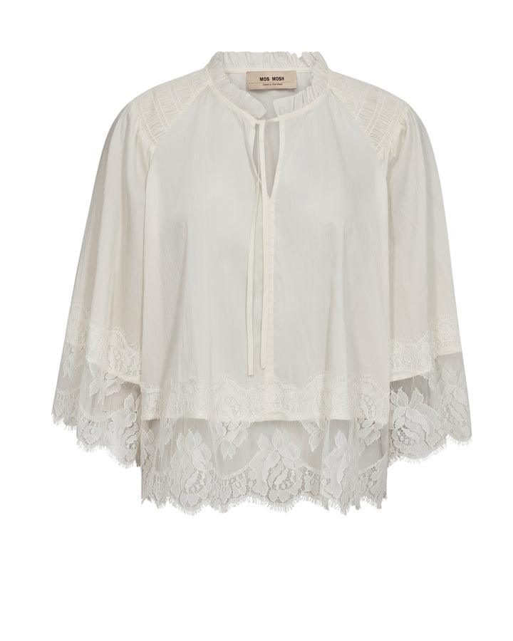 MMEisa Tess 3/4 Lace Blouse Ecru Bild 1