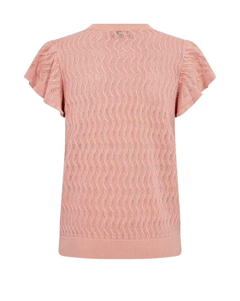 MMGanna Pattern O-Neck Knit Top Peachy Bild 2