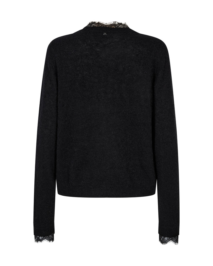 MMHelmi Lace Knit Cardigan Black Bild 2