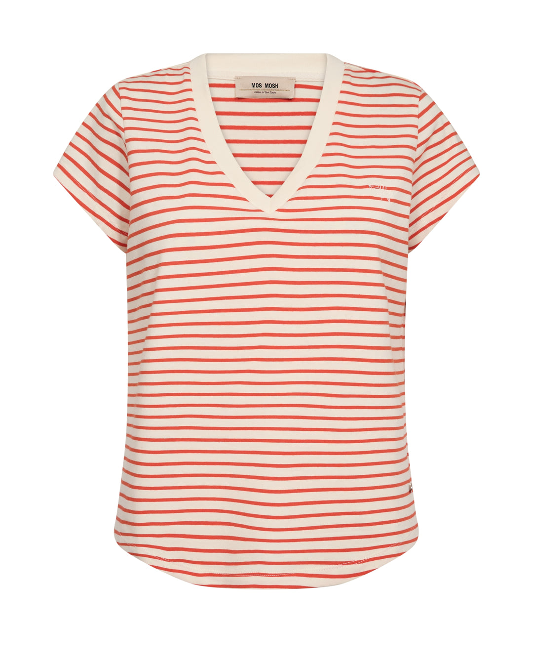 MMKala V-SS Stripe Tee Spicy Orange Bild 1